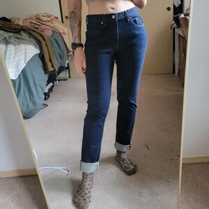 Everlane uniform jeans The slim Jean 31x32 dark navy blue organic cotton…